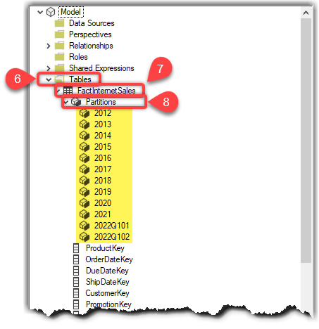Finding table portions with Tabular Editor 2.xx